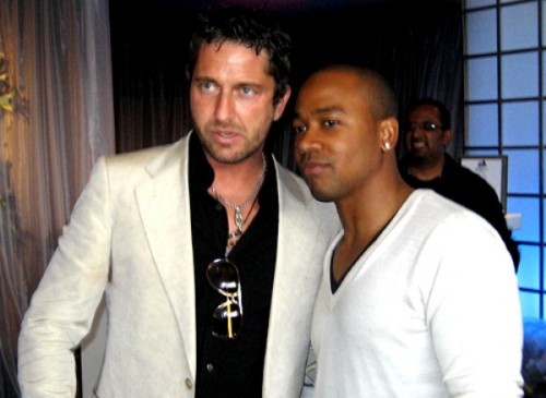 Gerard Butler and Columdus Short. 06.03.2007