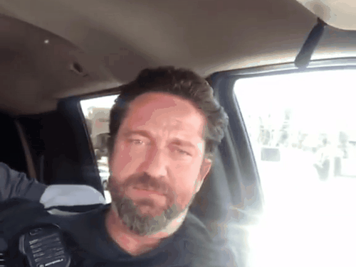 Gerard Butler Den of Thieves Filming.720.gif
